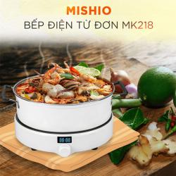 Review bếp điện từ đơn cao cấp Mishio MK218 tặng kèm 1 nồi lẩu inox có nắp kính